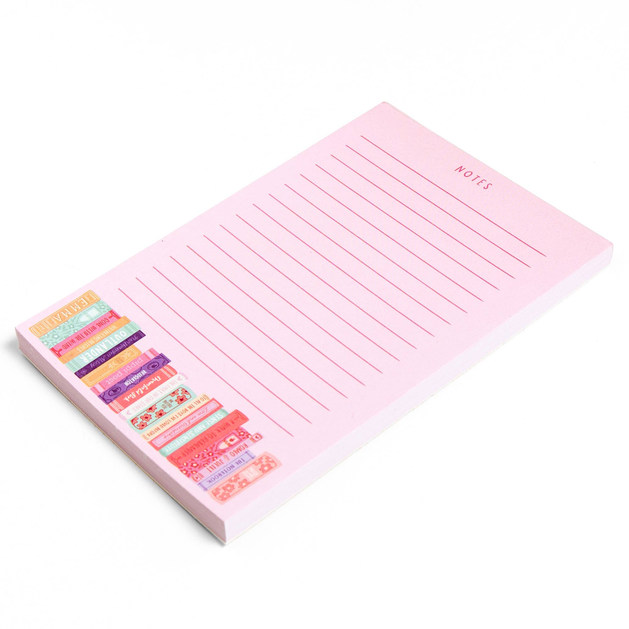 Pippi Post - Wholesale Notepad - Romance Novels Bookshelf 4x6 Notepad1