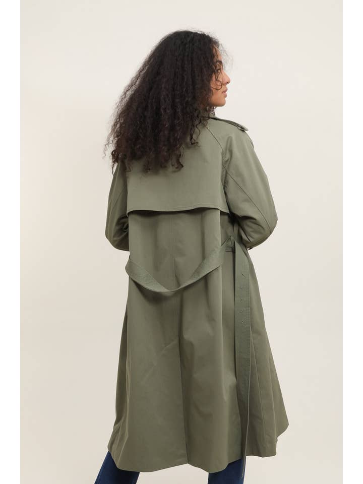 Attrait Paris - Wholesale Trench Coat - Women's - Long double-breasted trench coat12