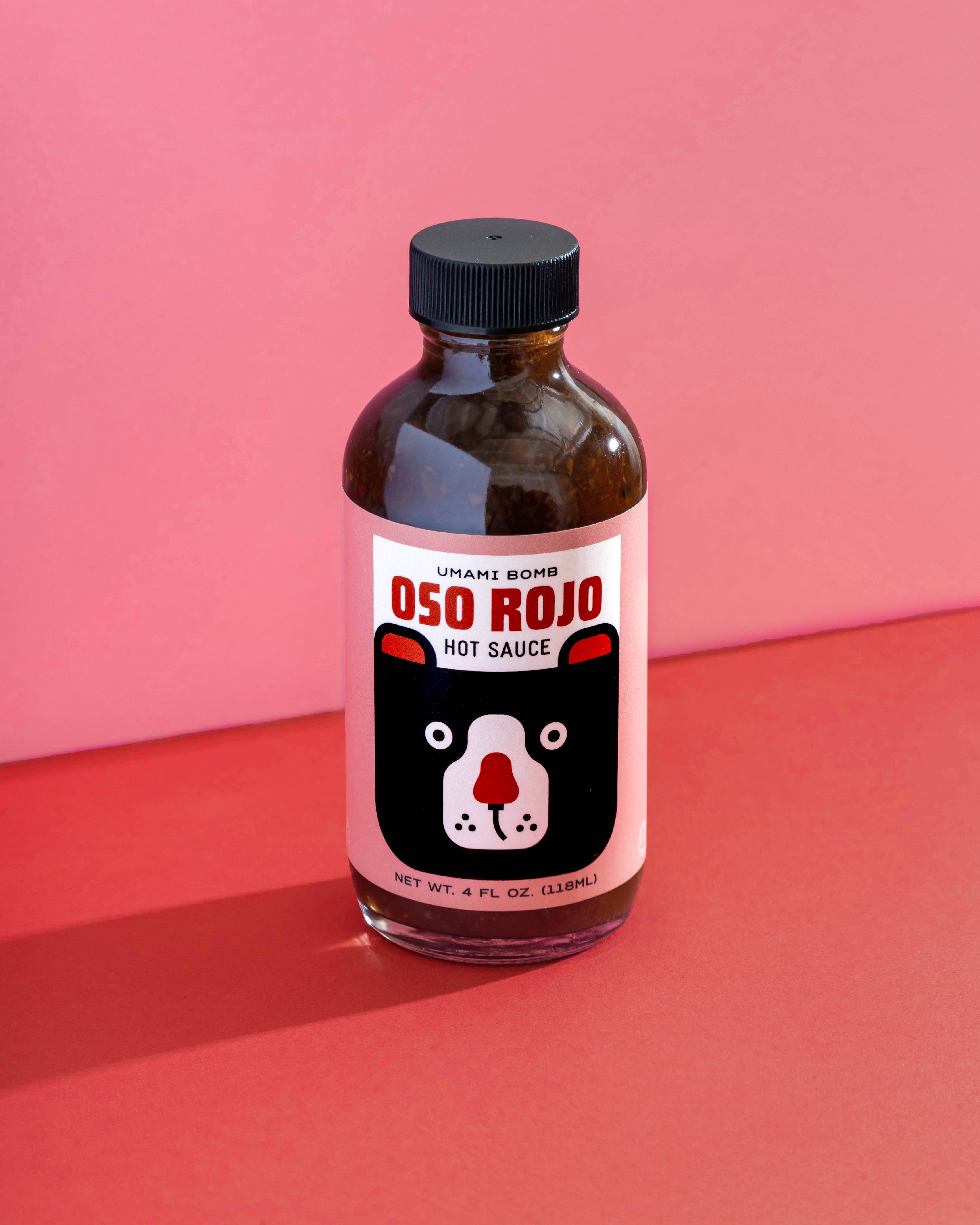 Oso Rojo Hot Sauce - Wholesale Hot Sauce - Umami Bomb - Oso Rojo Hot Sauce, 4oz 1