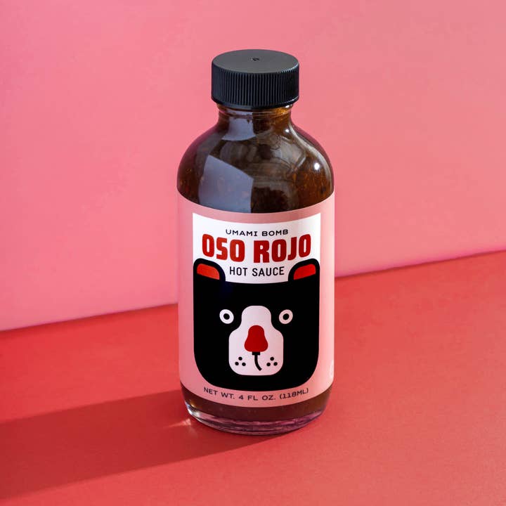 Oso Rojo Hot Sauce - Wholesale Hot Sauce - Umami Bomb - Oso Rojo Hot Sauce, 4oz 1