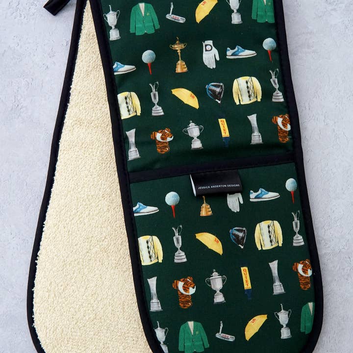 Jessica Anderton Designs Limited – wholesale Oven mitt/pot holder – GOLF Double Oven Gloves1