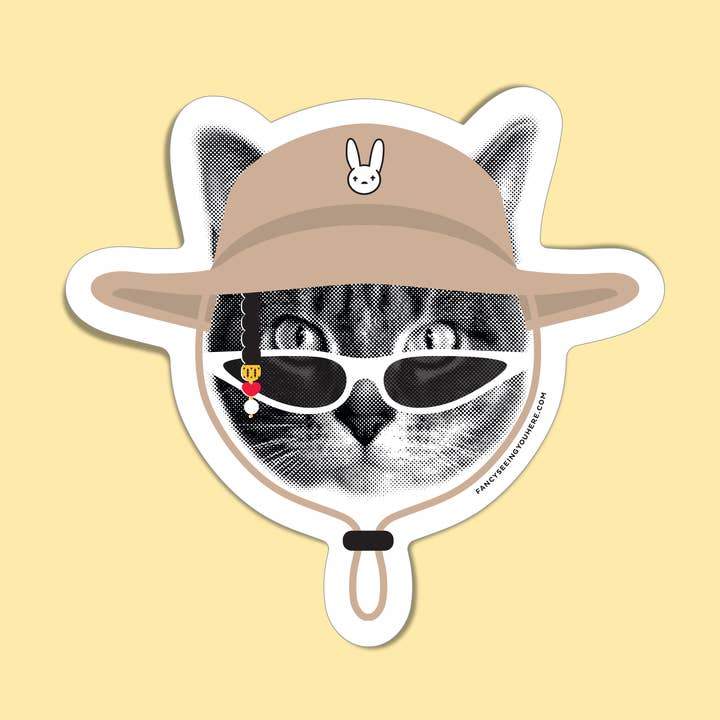 Autocolante Bad Bunny Gato por atacado de Fancy Seeing You Here