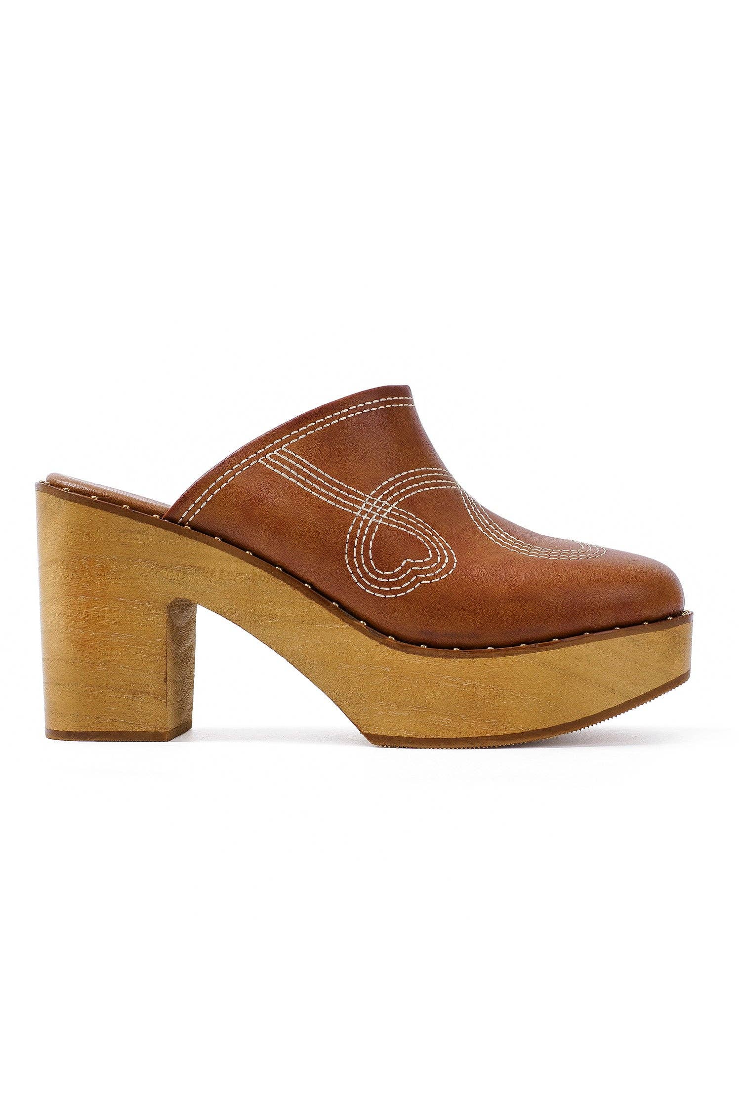 BEAST FASHION – Engroshandel Platform - Dame – PRESLEY-28 Retro Chic Træsplatform Træsko6