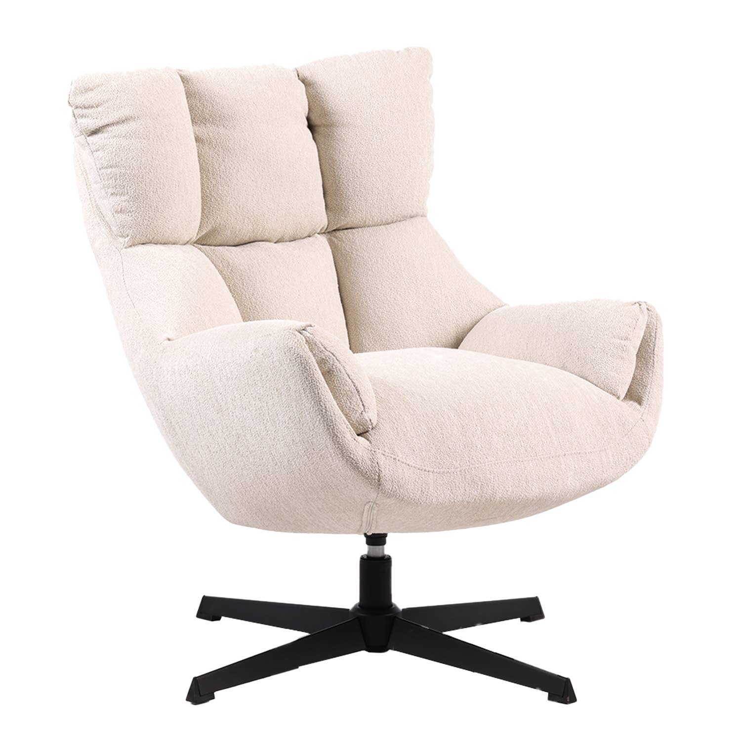 Opjet Paris - Wholesale Egg Chair - Léon swivel armchair sand L81 D73 H89cm1