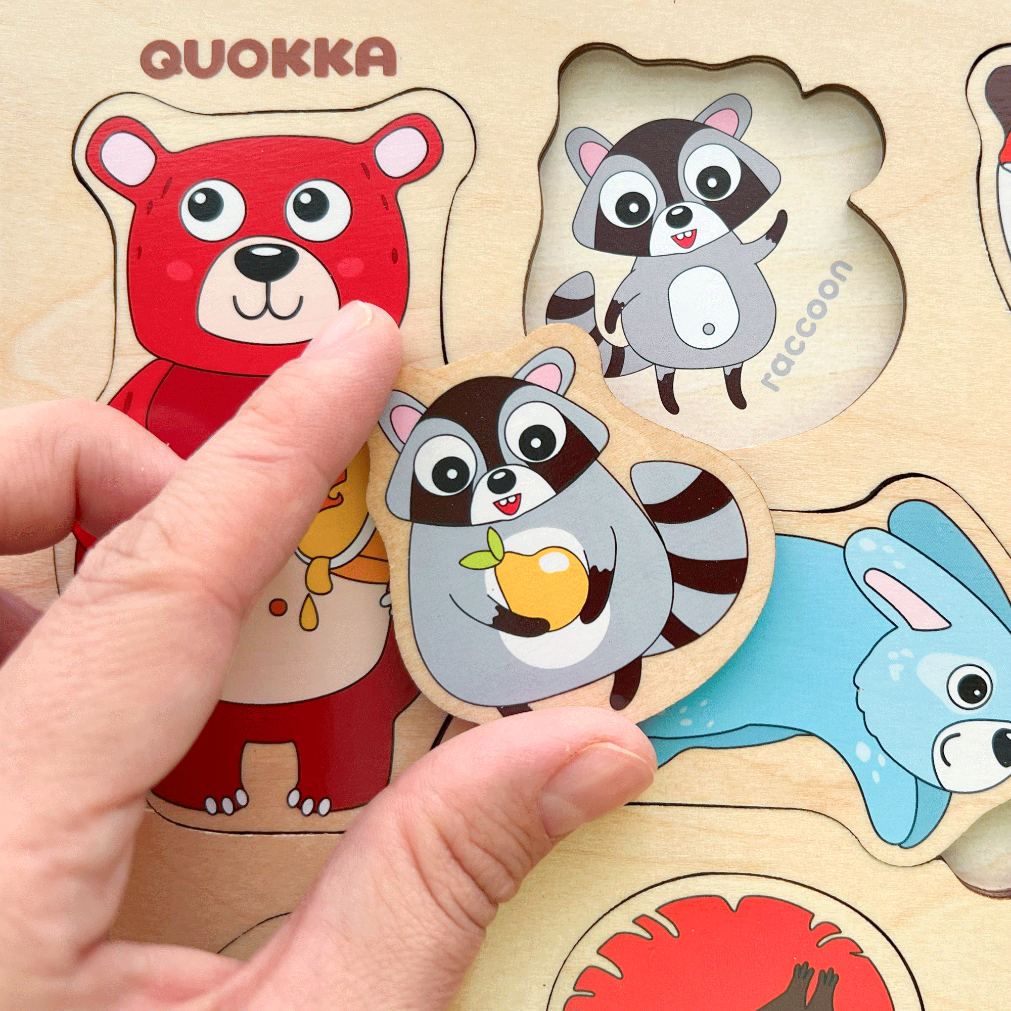 QUOKKA - Wholesale Puzzle - Kids - Montessori Puzzle for Toddler | Farm, Ocean, Wild Animals7