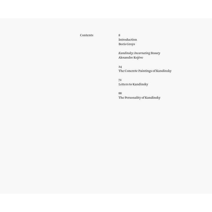 Simon & Schuster - Wholesale Philosophy - Kandinsky: Incarnating Beauty by Alexandre Kojeve2