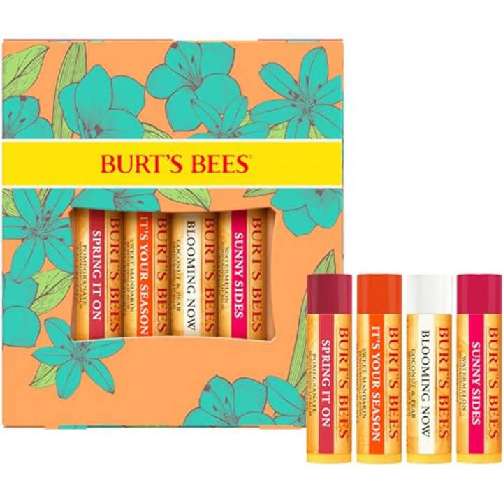 Just Picked Assorted Beeswax Lip Balm Gift Set, 4 Pack for wholesale by Burt's Bees