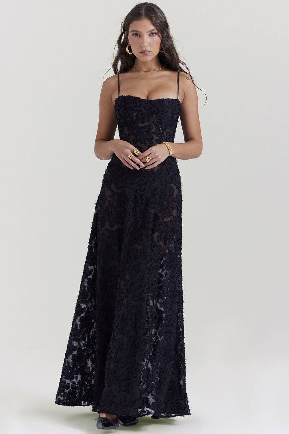 Dipped Shop - Wholesale Dress - Women's - Backless String Tie Lace Sexy Long Dress DP25A50814