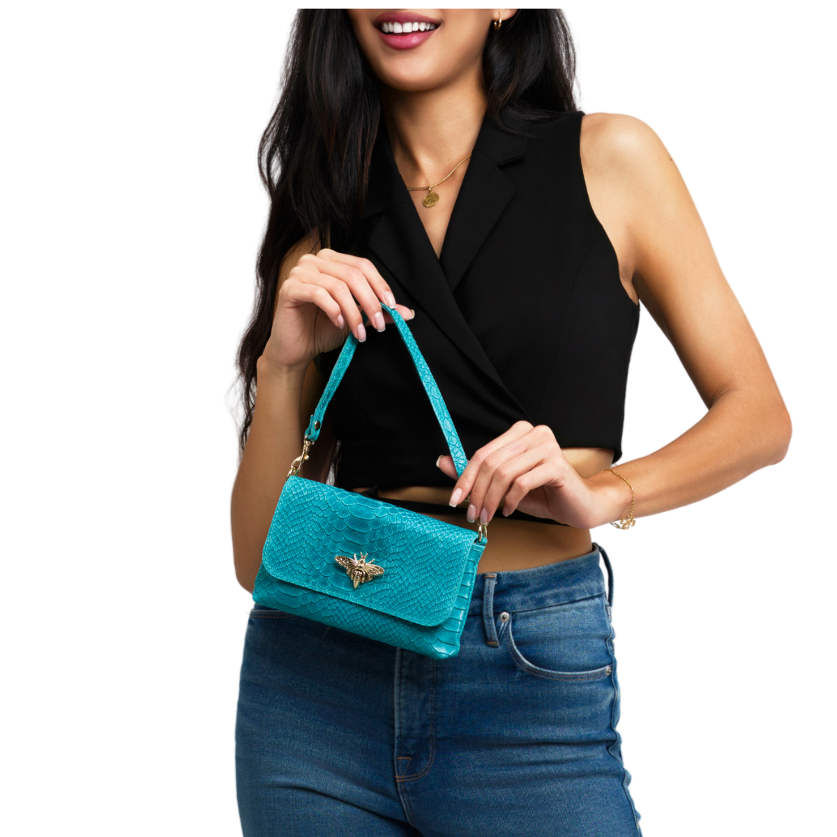 German Fuentes Handbags - Wholesale Crossbody Bag - Women's - GF1184  GENUINE ITALIAN LEATHER BUTTERFLY CROSSBODY BAG15