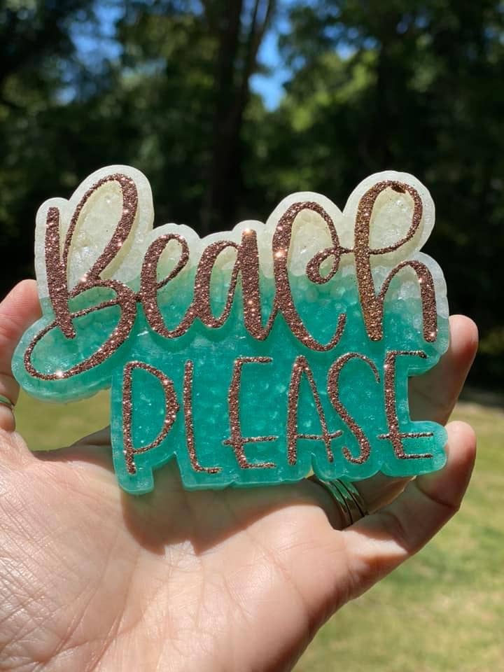 Beach Please Car Freshie for wholesale by Sassy Fras Couture