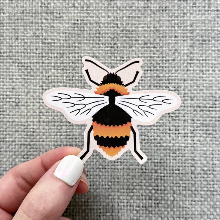 Honeybee Vinyl Sticker - 3" for wholesale by Dandymark