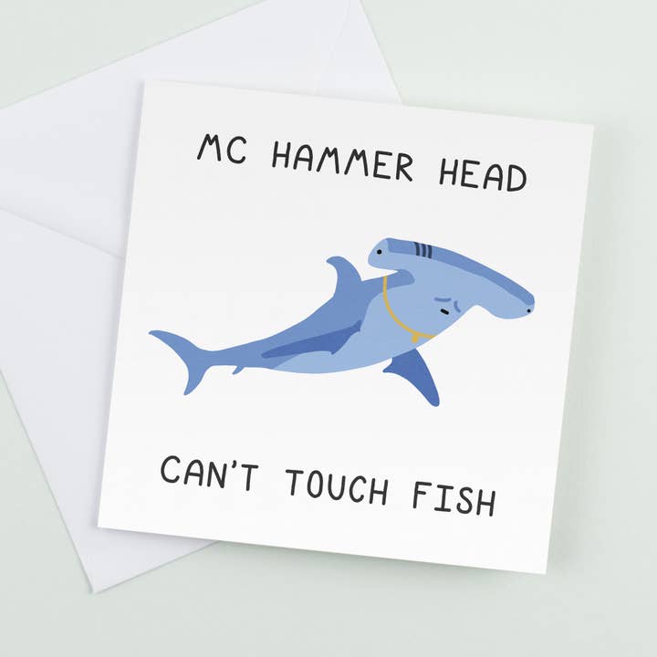 Mc Hammer Head | Greetings Card | Birthday Card for wholesale by CoolSource Cards