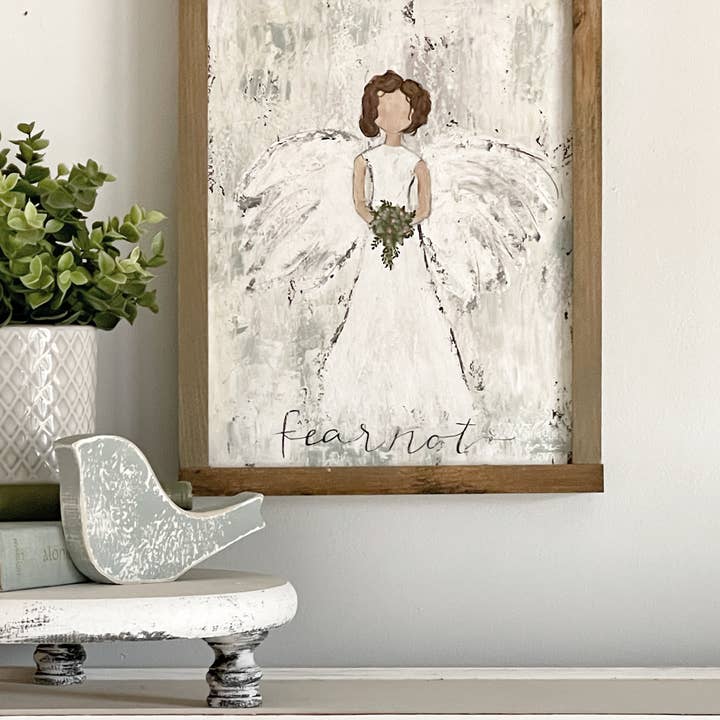 STUDIO527 - Wholesale Painting/Drawing - Fear Not Angel Painting / Christian artwork/ angel painting