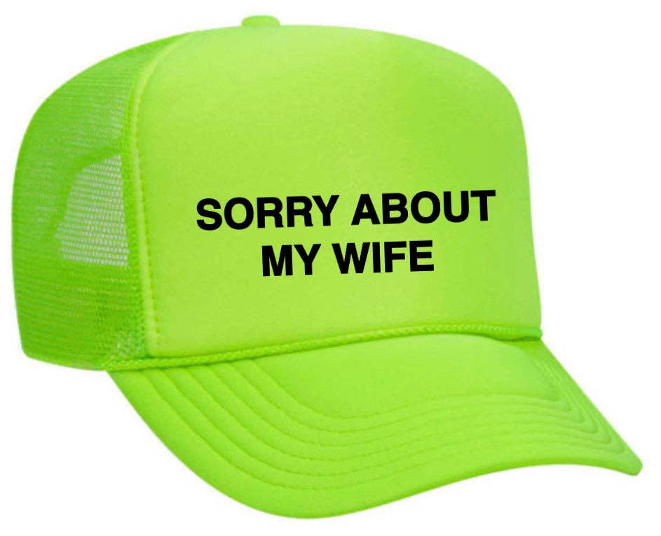 Inappropriate Trucker Hats – boné - Unissexo por atacado – Desculpe, sobre o Chapéu My Wife Trucker19