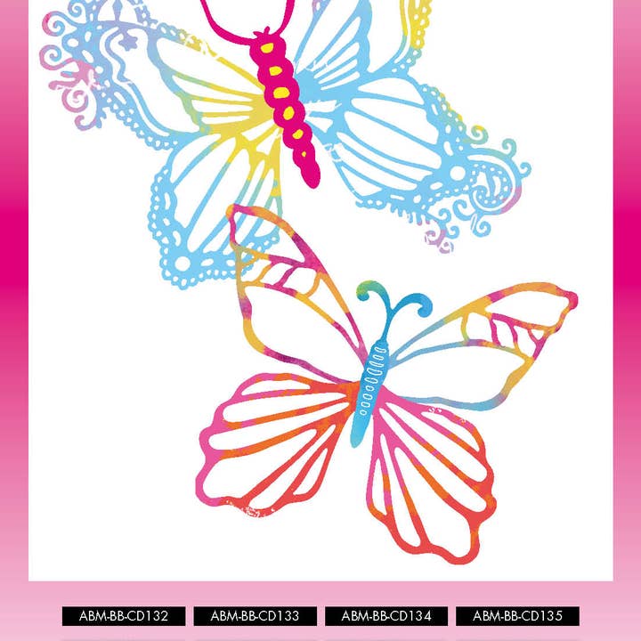 Ecstasy Crafts Distributing – wholesale Craft supplies – ABM Cutting Die Butterfly Wings Bold & Bright2