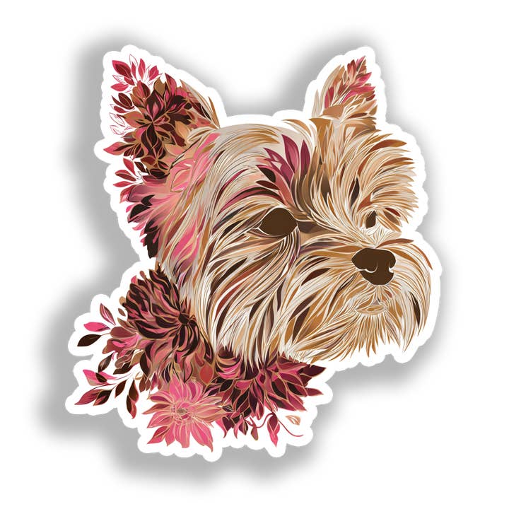 Autocolante de Cão Yorkshire Terrier # A017096 por atacado de Yoonek Graphics