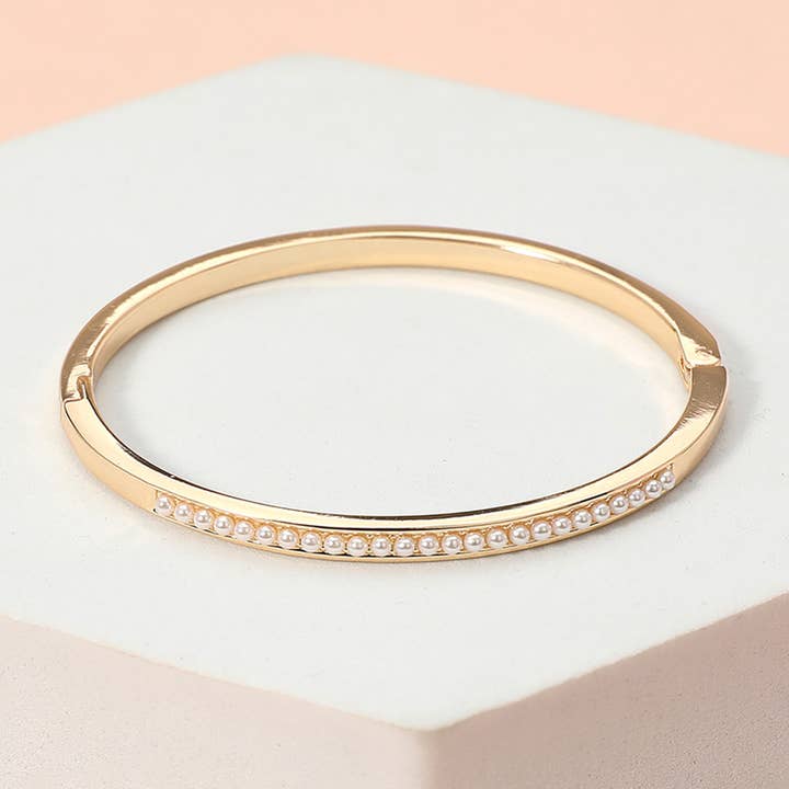 Sensibling Corp. - Wholesale Bangle Bracelet - Stone Paved Hinged Bangle Bracelet5