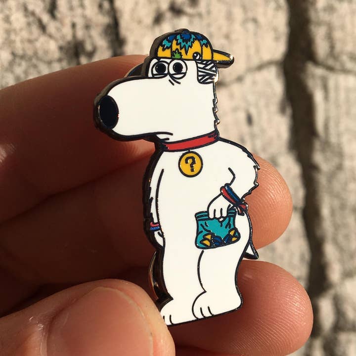 Épinglette Bryan Tripping – 1,5" | Art de festival de collection pour la vente par Mushroom Kingdom Pins