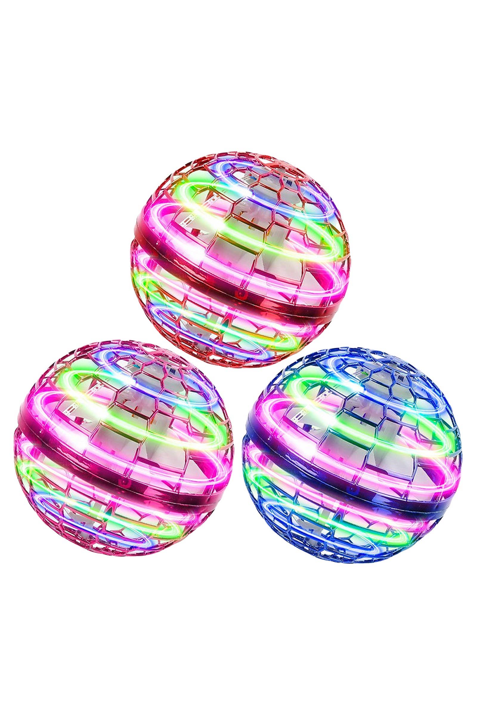 ASSORTED Magic Led Light Flying Ufo Mini Drone Spinner Toy for wholesale on Faire1