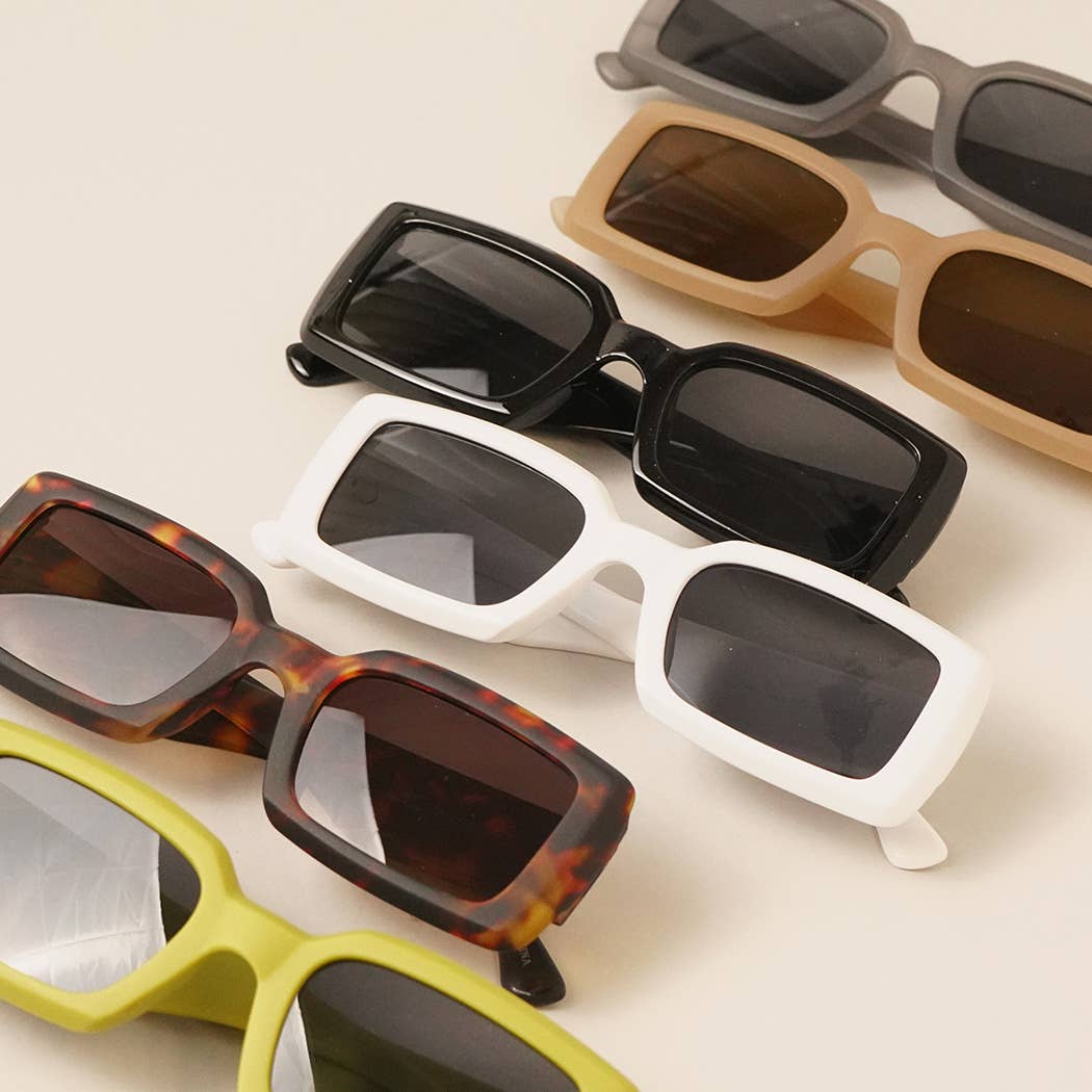 Assorted Acetate Rectangle Fashion Sunglasses for wholesale on Faire1
