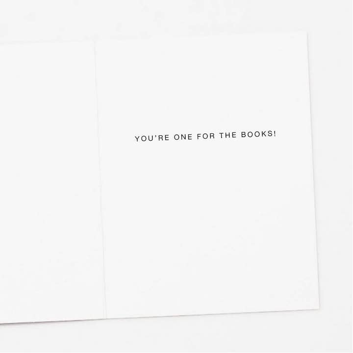 Apartment 2 Cards - Wholesale Thank You Card - Stack of Books Thank You Card (single or boxed)