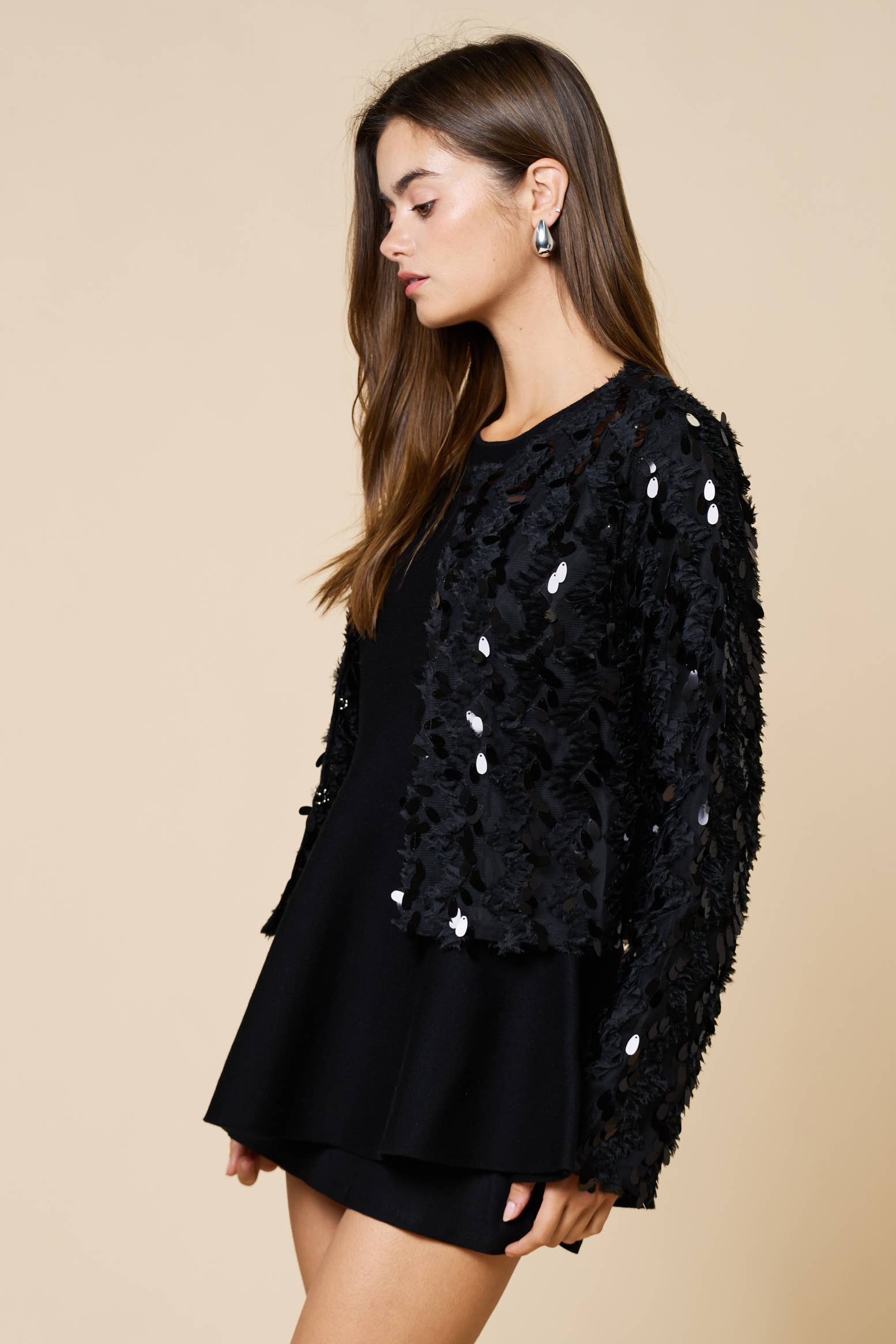 Lalavon - Vente Cardigan – femme - Cardigan ValentinenSequin12