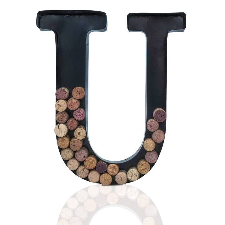 MADE EASY KIT - Wholesale Wine cork holder - Made Easy Kit Metal Letter Wine Cork Holder w/Wall Mount Kit37