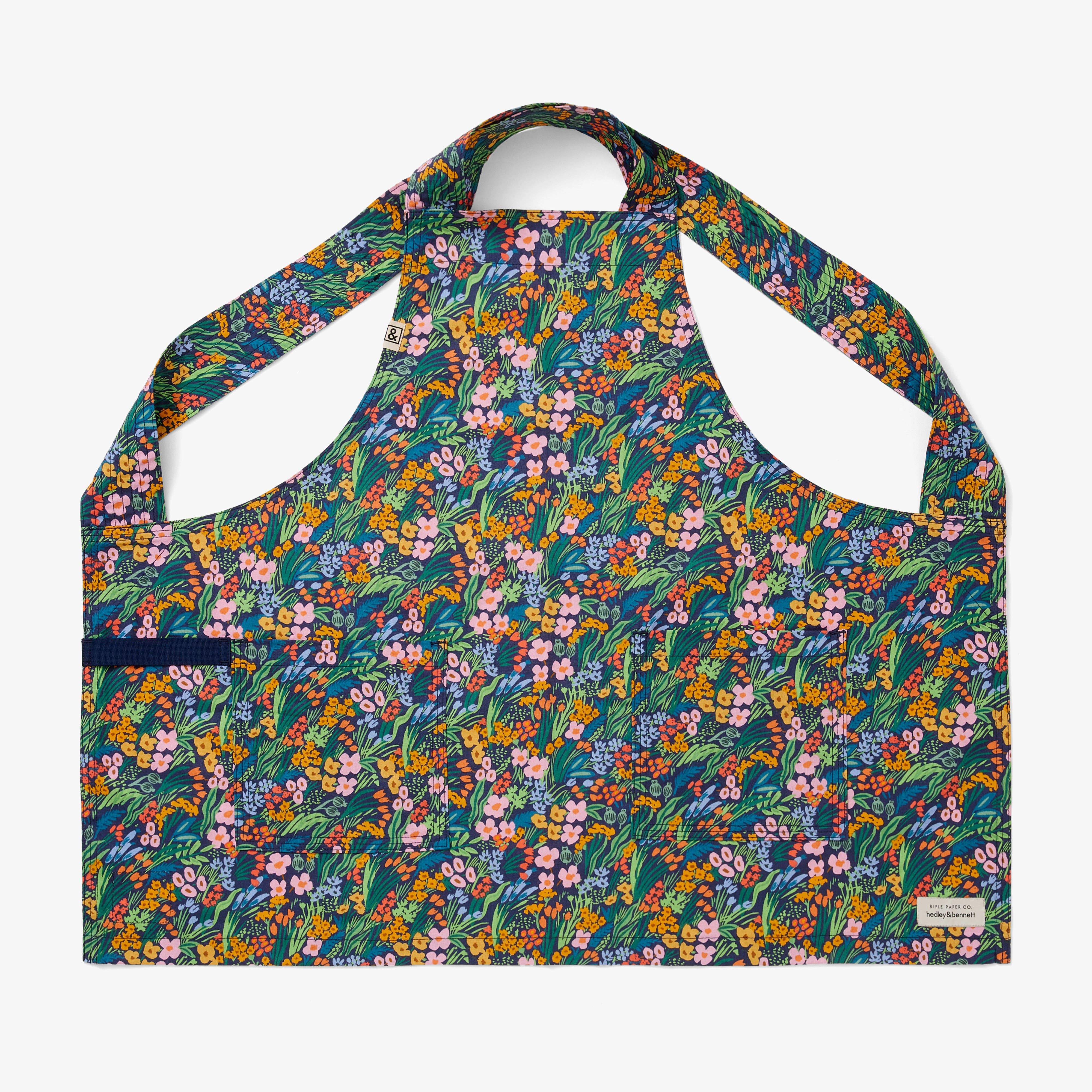 Hedley & Bennett - Wholesale Apron - The Limited Edition Floral Smock - Rifle Paper Co. Lea Blue0