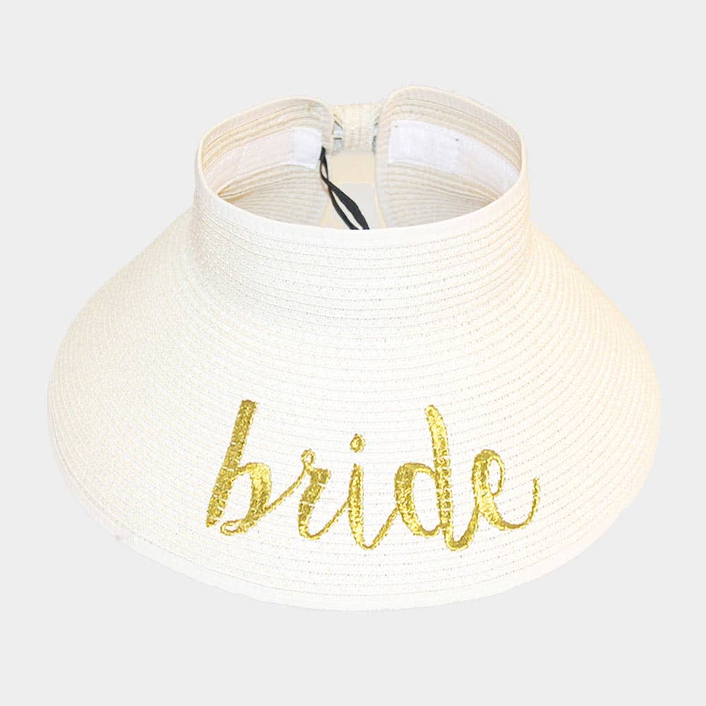 Sensibling Corp. - Vendita all'ingrosso Cappello di paglia - Donna - Cappello da sole pieghevole con visiera arrotolabile per sposa5