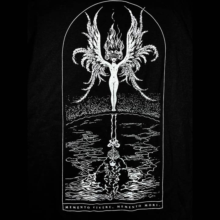 Propaganda Printing Company - Wholesale Screen Printed T-Shirt - Unisex - Alberto Martini, "Memento Vivere, Memento Mori."