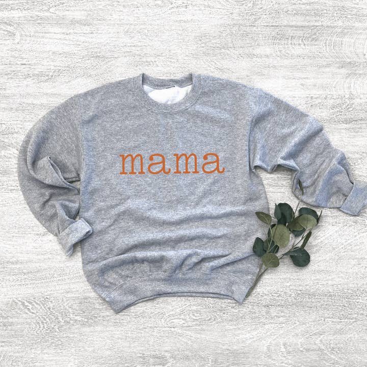 Sweat-shirt col rond Pumpkin Mama pour la vente par Merce and Company