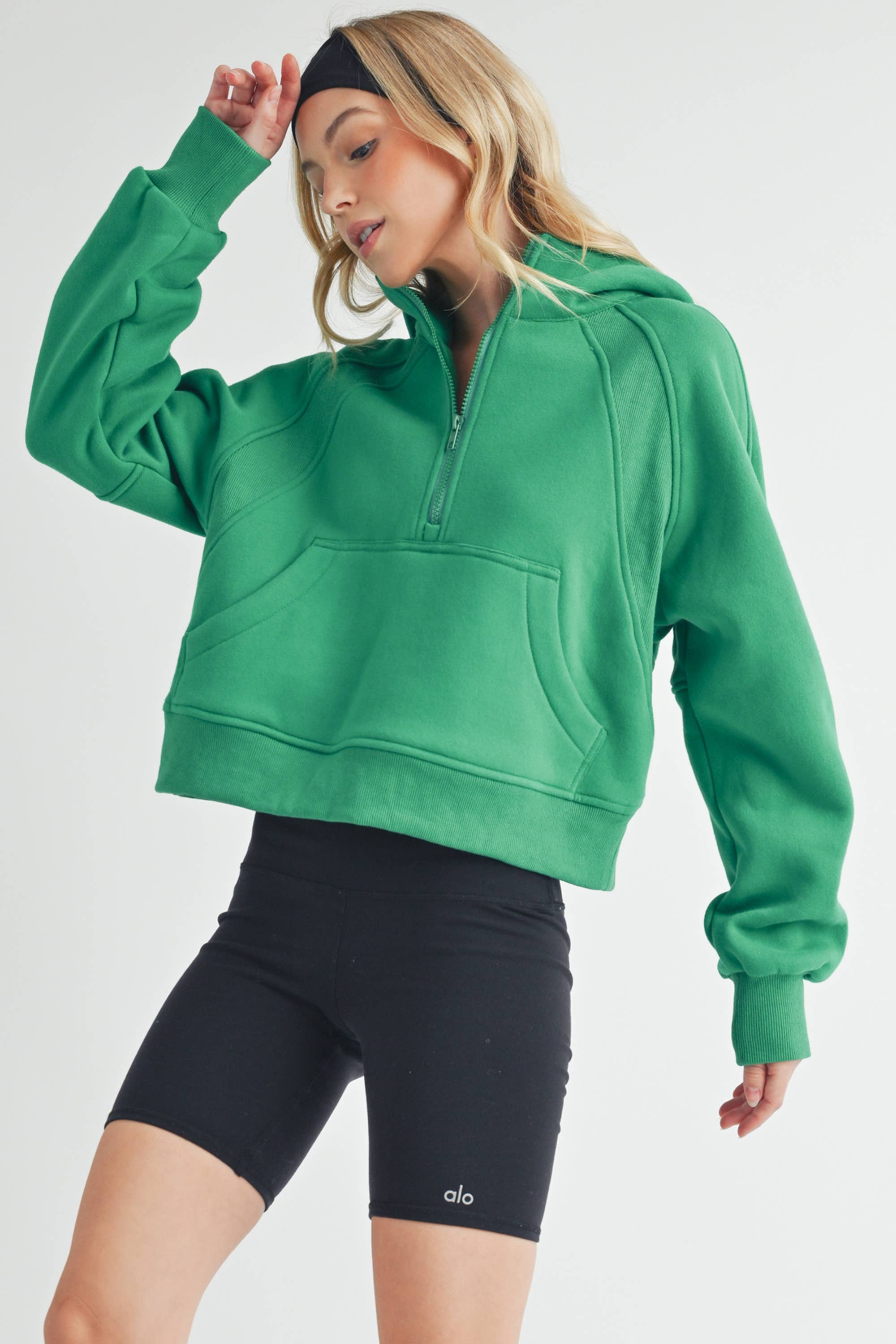 AEMI + CO - Vente Sweat à capuche – femme - Sweat à capuche demi-zippé Drea 946CK 618