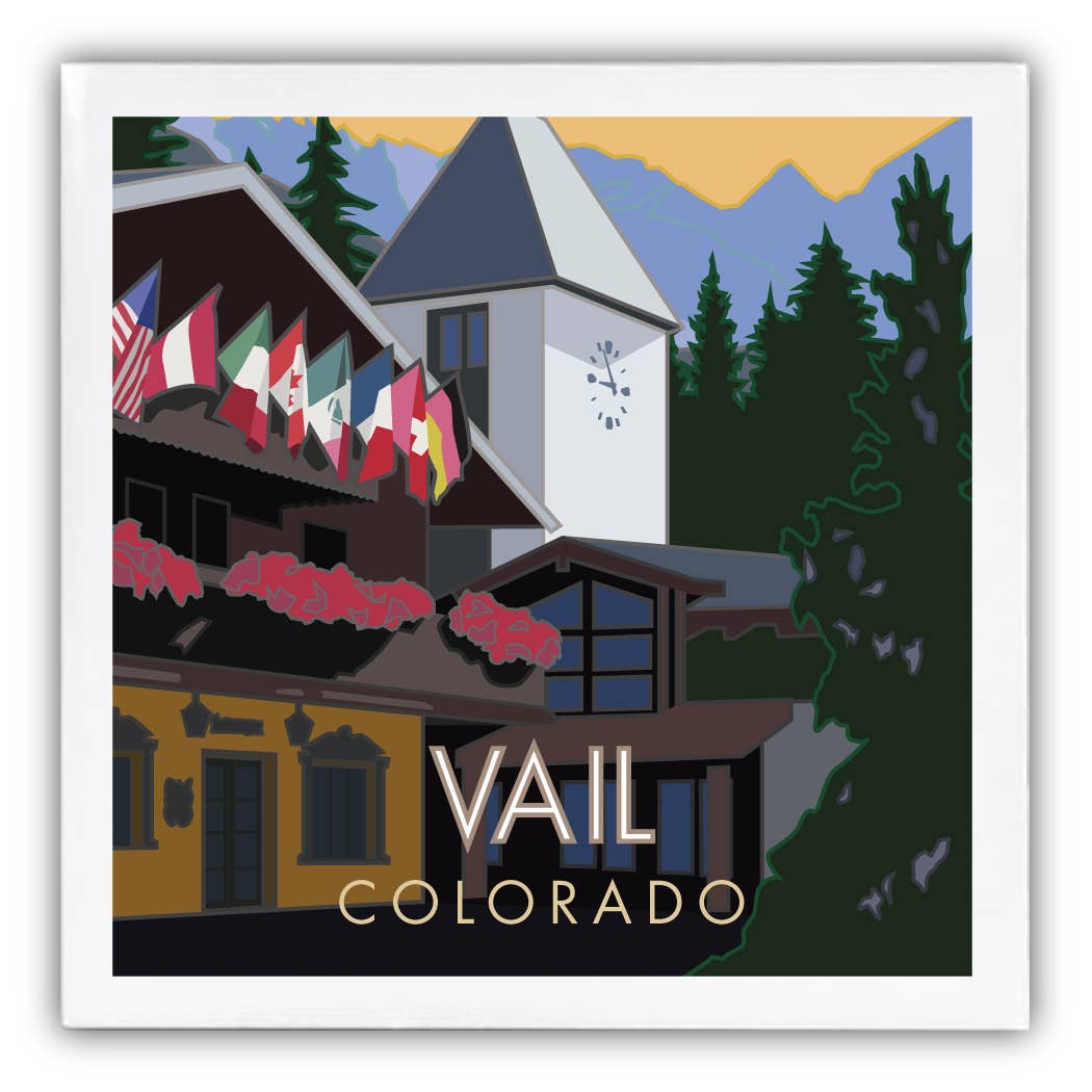Wholesale Vail Village Summer, Colorado x Ceramic Coaste for
