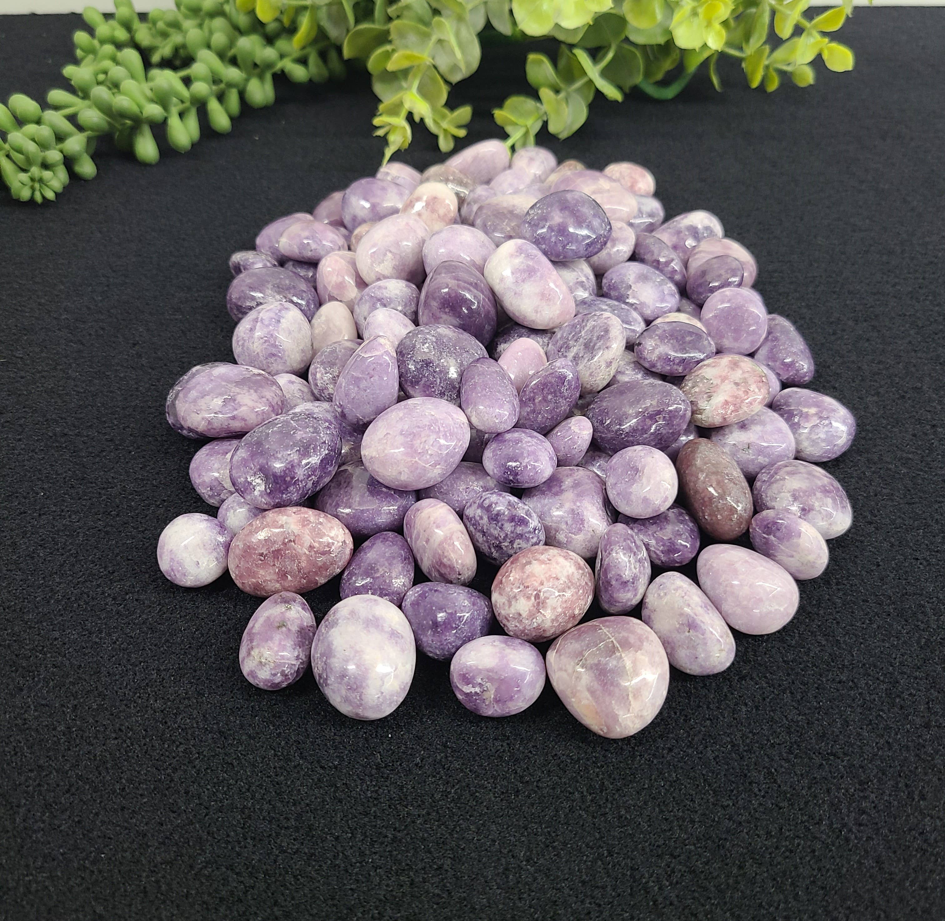 Meraki Gemstones - Wholesale Spiritual stone/crystal - Lepidolite Tumbled Stones (0.5kg/1.1lbs) 20-25mm