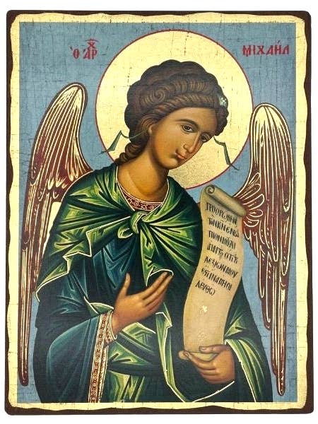 Archangel Michael Silk Screen Icon for wholesale by The Art of the Icon