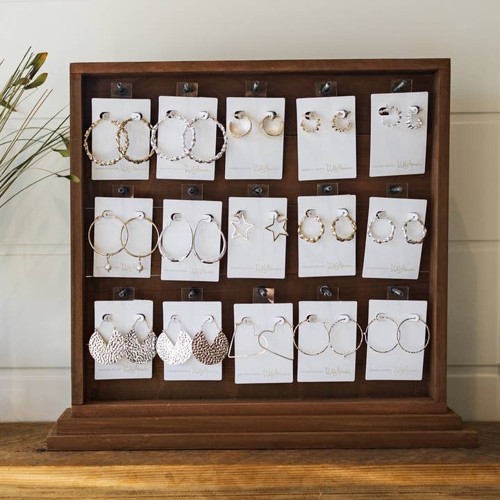display - freestanding pegboard for wholesale by Wild Abandon Jewelry