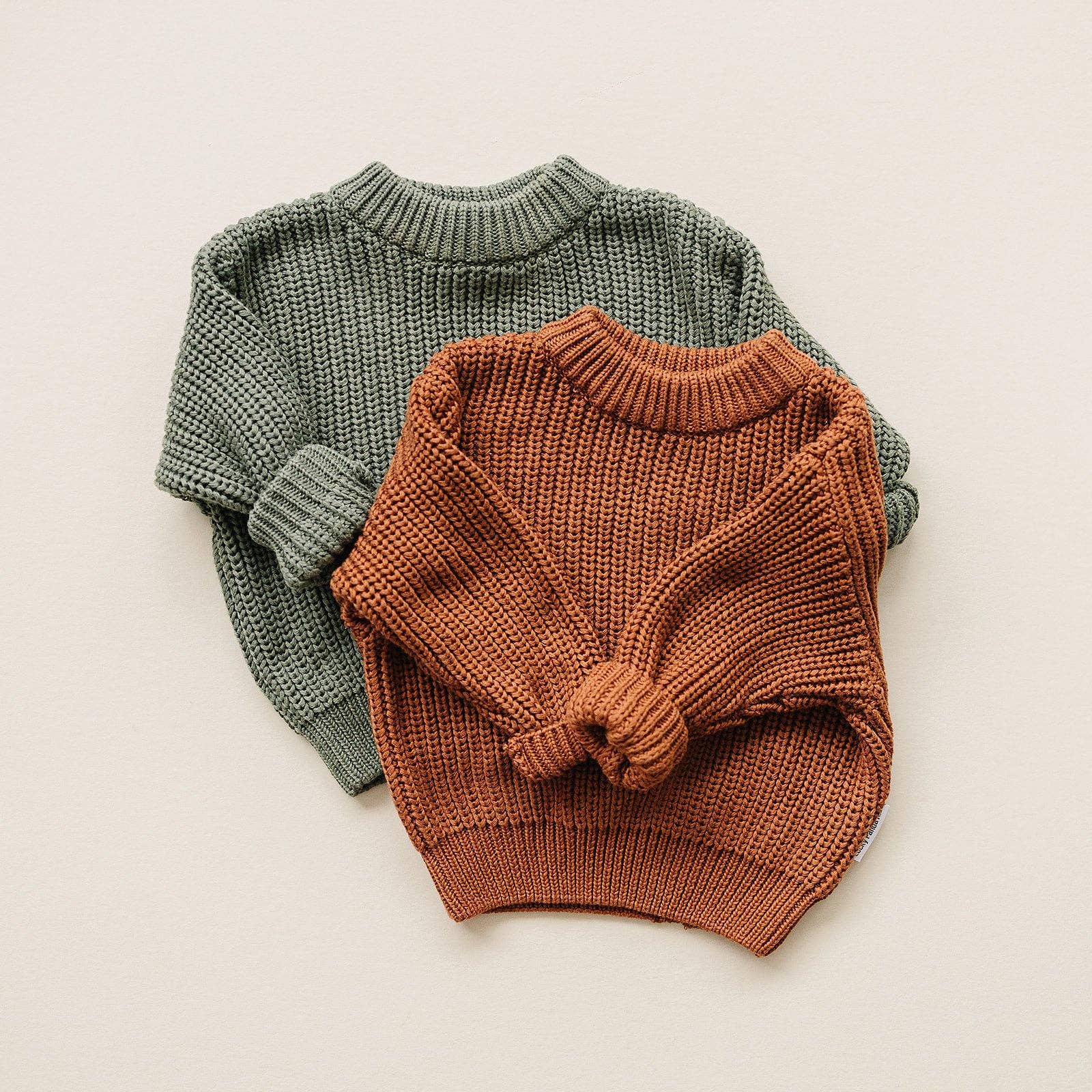 Lucky Panda Kids - Wholesale Knit Sweater - Kids - Chunky Knit Sweater | Rust14