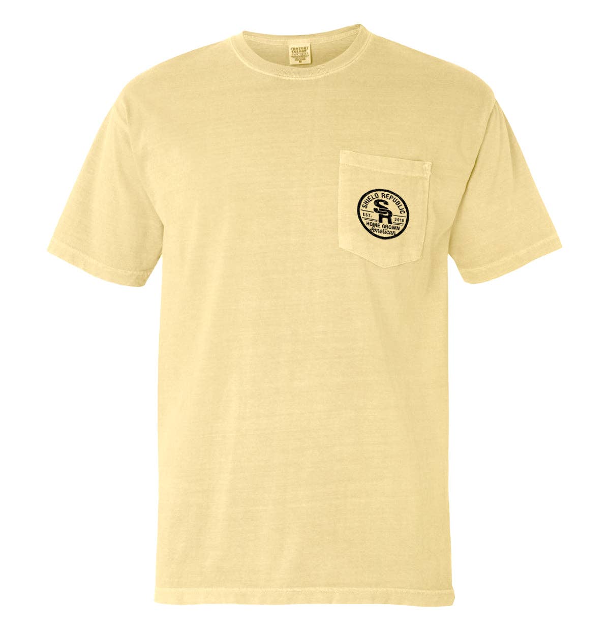 Butter Powering a Nation Pocket Tee for wholesale on Faire1