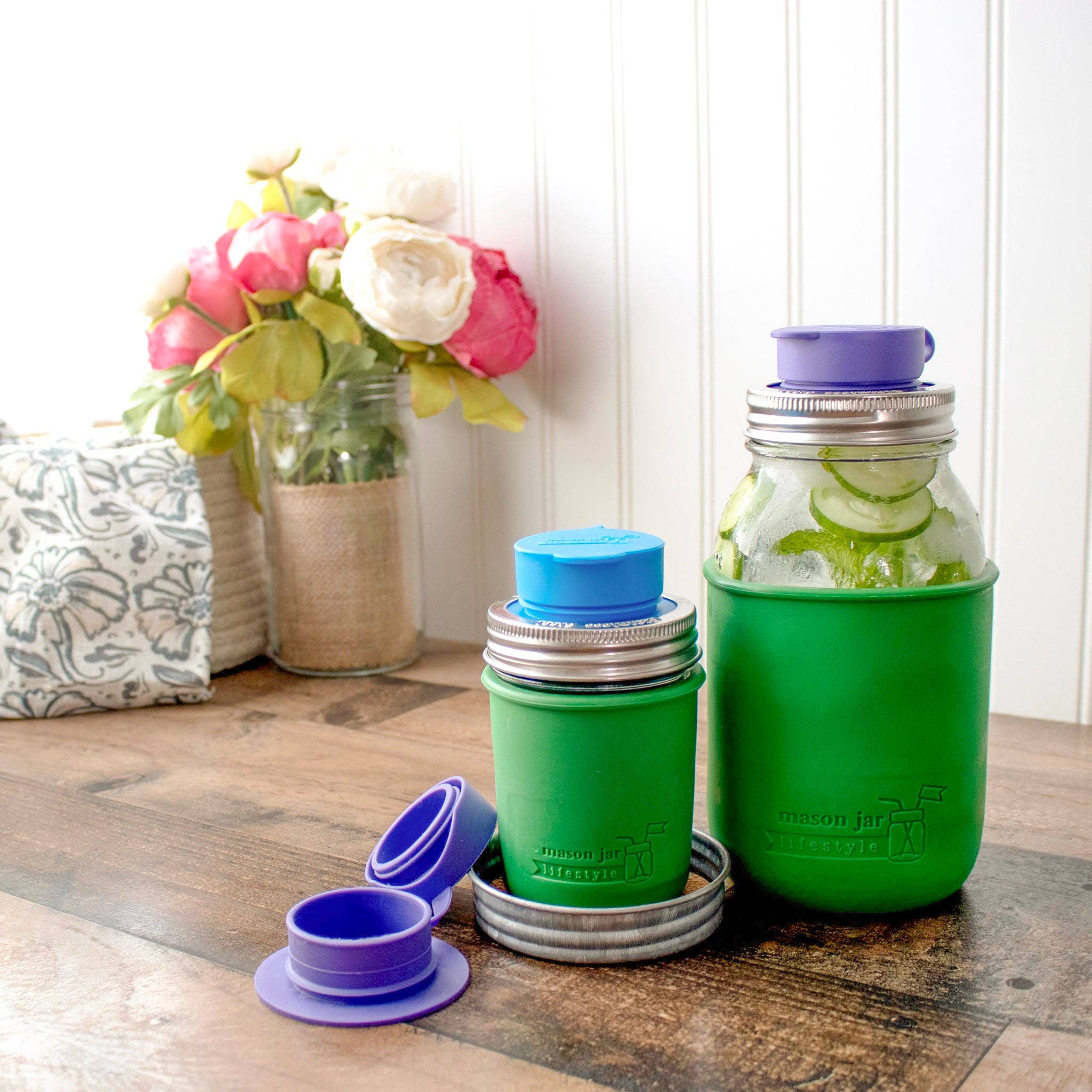 Mason Jar Lifestyle - Wholesale Drink Lids - Leak Proof Silicone Chug Lids for Regular Mouth Mason Jars2