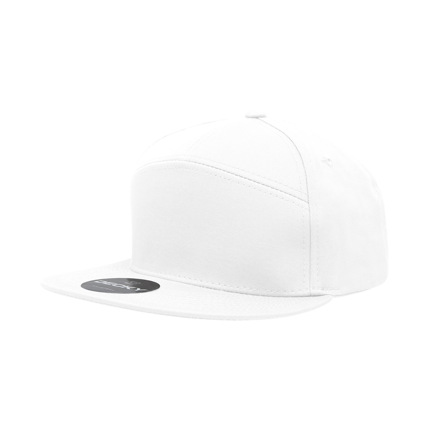 The Park Wholesale - Wholesale Flat Brim Cap - Unisex - Decky 1098 Blank 7 Panel Flat Bill Snapback Hats14