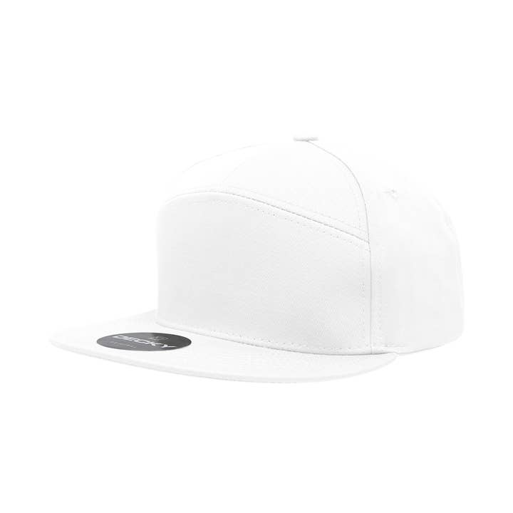 The Park Wholesale - Wholesale Flat-brimmed cap – Unisex - Decky 1098 Blank 7 Panel Flat Bill Snapback Hats14