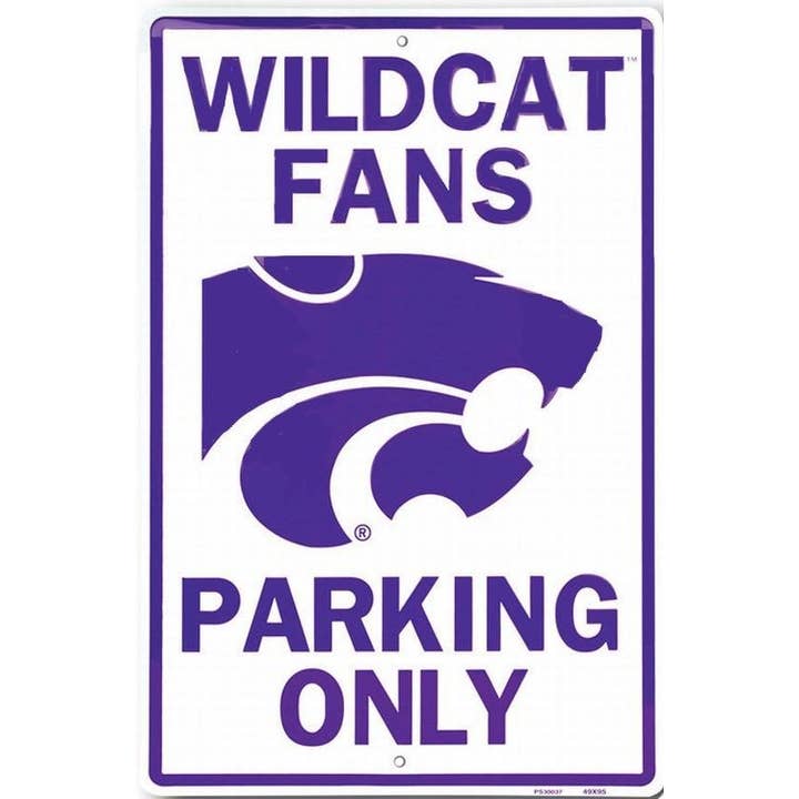 Fans des Wildcats de Kansas State : grands panneaux de stationnement pour la vente par Signs 4 Fun