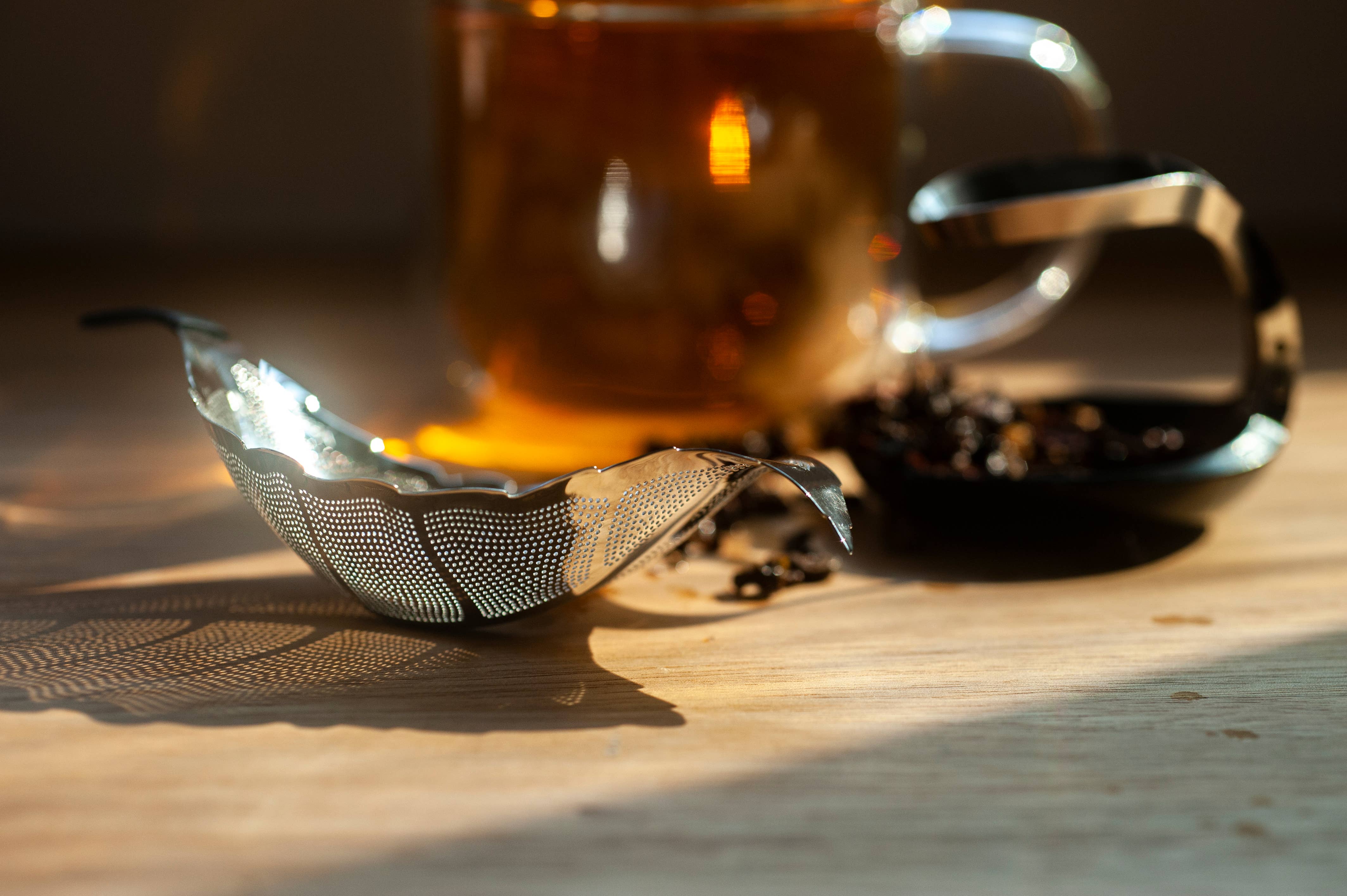 01living Ltd - Wholesale Tea Strainer/Infuser - Leaf Shaped Tea Strainer Loose Leaf Tea Infuser Silver4