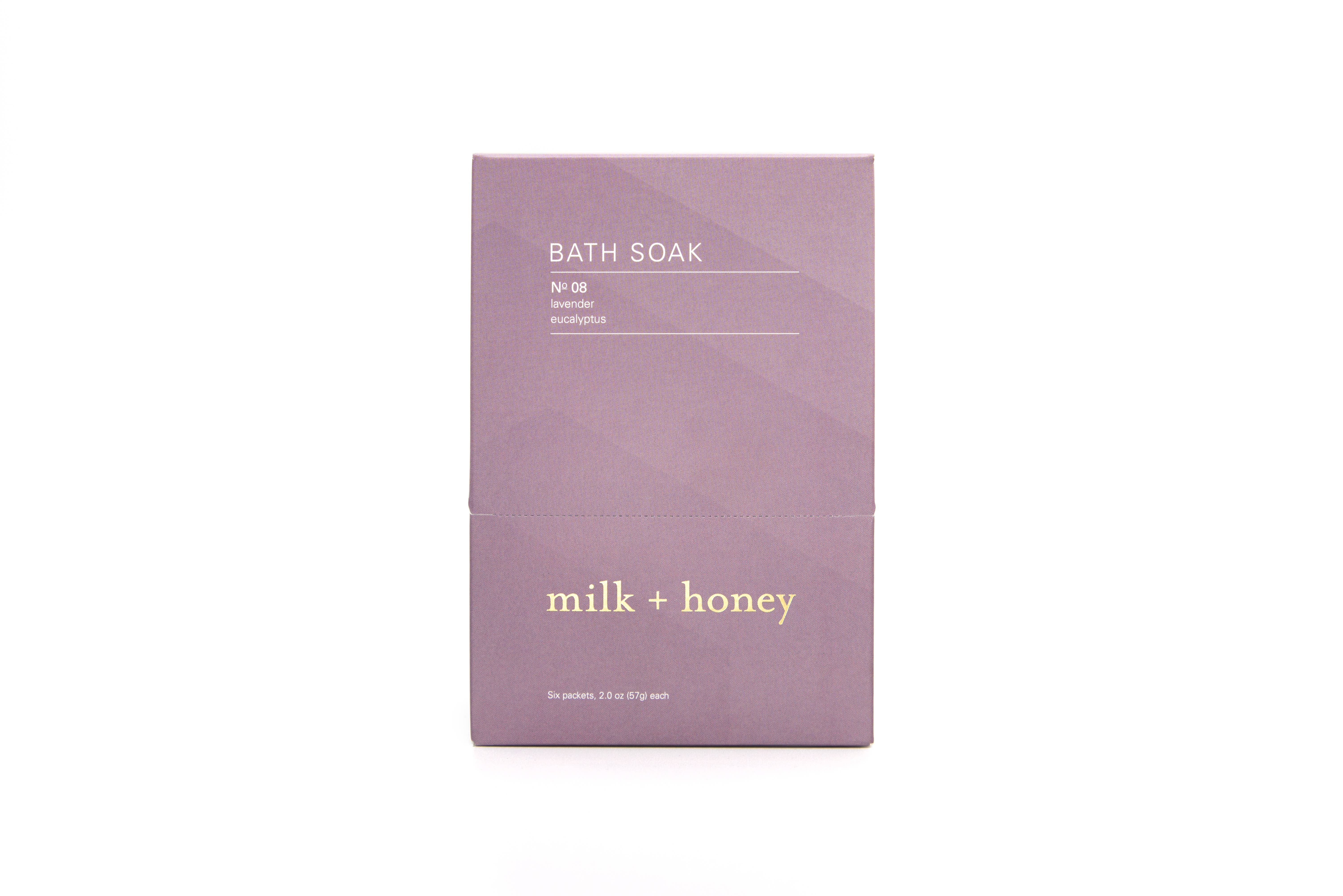 Milk and Honey - Wholesale Bath Soak/Milk - Bath Soak, No.08 Lavender + Eucalyptus - Set of 6 Packets1