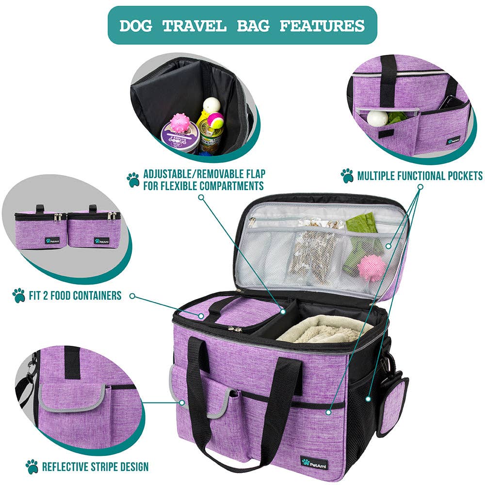 PetAmi - Vendita all'ingrosso Trasportino - Cani e gatti - Borsa Organizer Deluxe da Viaggio per Animali83