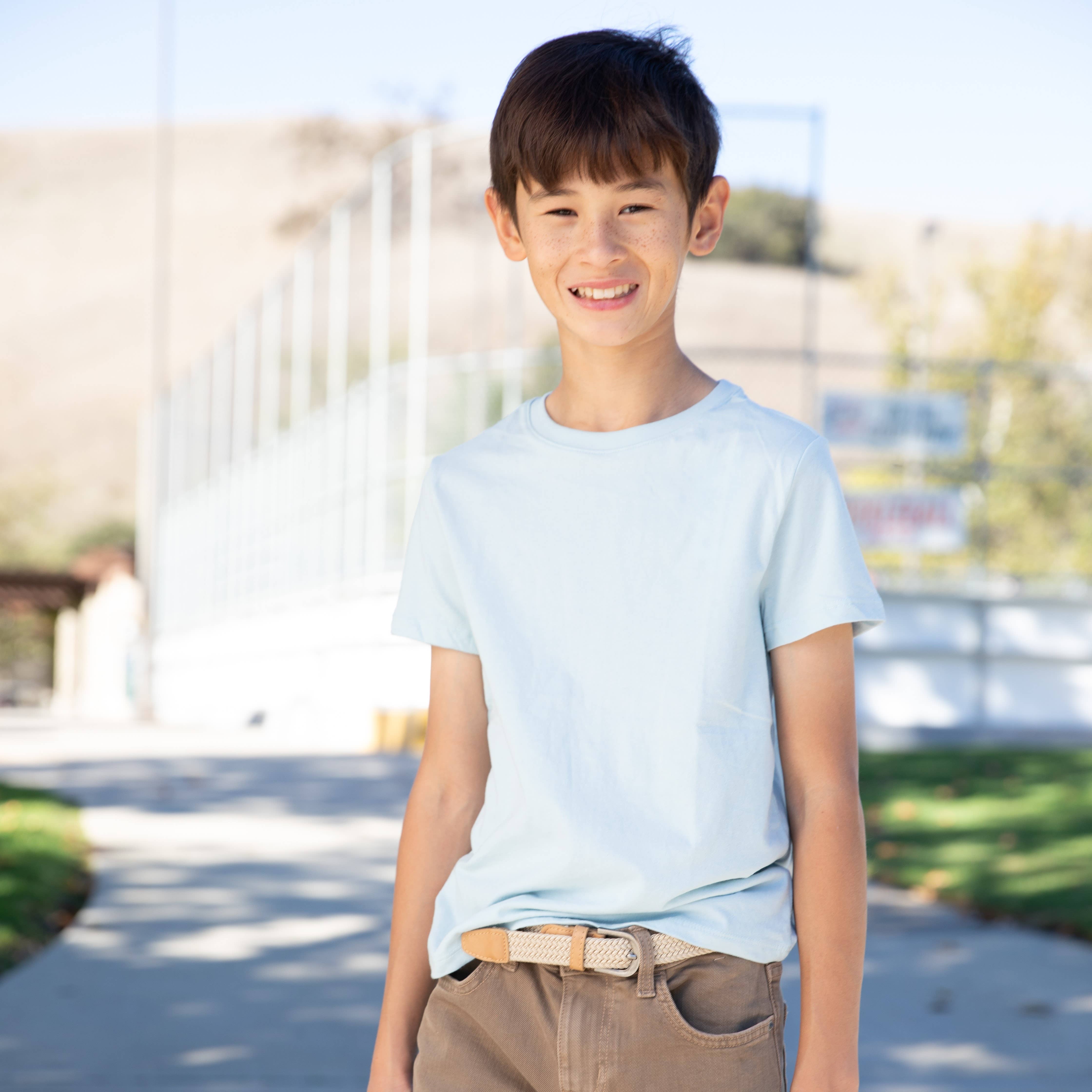 Peppercorn Kids - Wholesale Belt - Kids - Kids Stretch Cord Braided Belt - Beige Sand, 4-14Y Unisex1