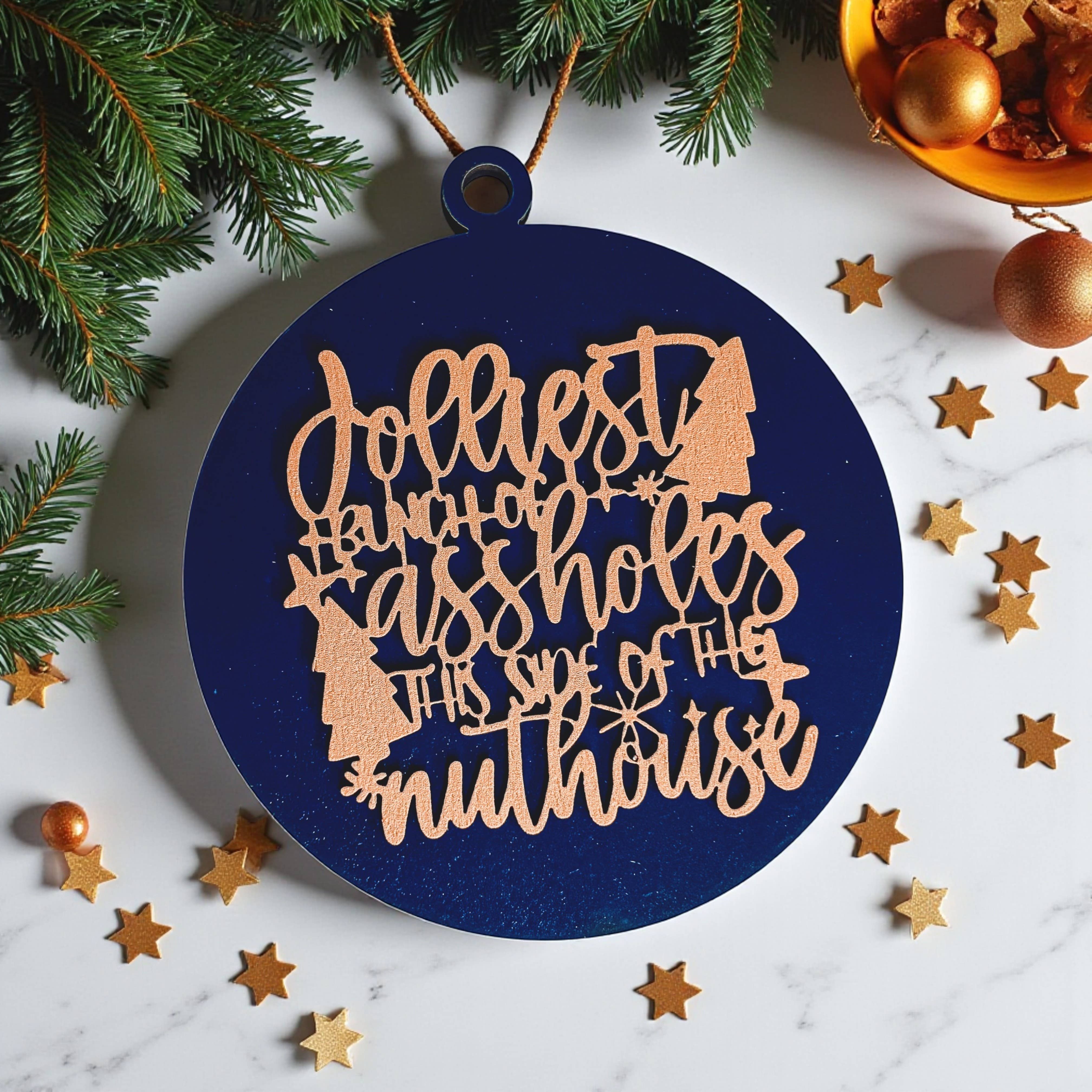 Gia Roma - Wholesale Ornament - Hanging Christmas Decor + Handmade Wooden Ornament Funny136