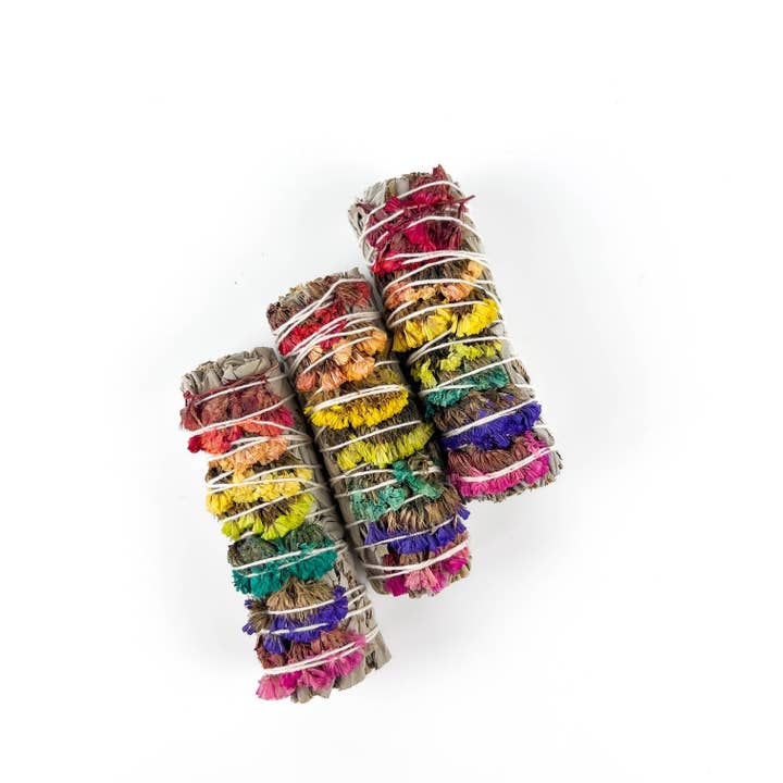 GREENROOTS USA LLC - Wholesale Sage Bundle - 7 Chakra Sinuata Flower White Sage 4" Organic Grown In Cali9