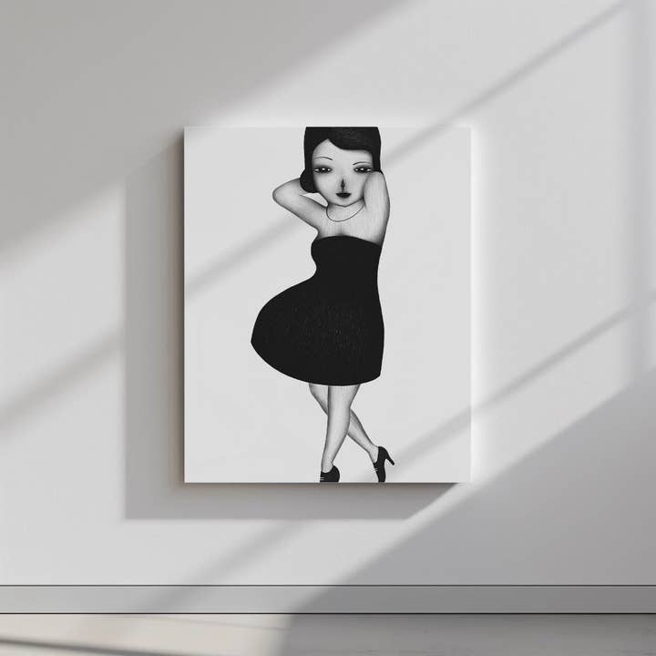 Canvastavla modell för wholesale av Mary Cotton Couture