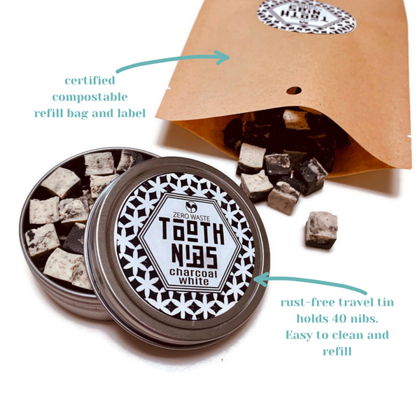 Scentcerae - Wholesale Toothpaste - Tooth Nibs Tins Zero Waste Solid Toothpaste3